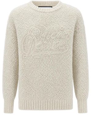 Philipp Plein Truien & Vesten ,Ronde Hals Trui - Wit