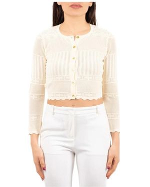 Elisabetta Franchi Cardigans - Wit