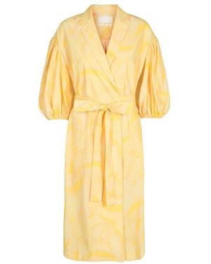 REMAIN Birger Christensen Midi Dresses - Yellow