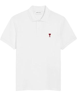 Ami Paris Polo Shirts - Bianco