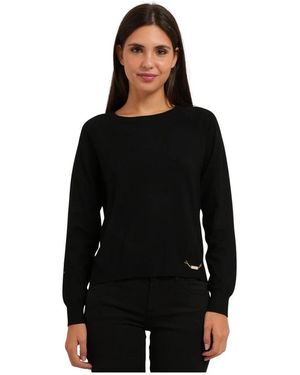 GAUDI Round-Neck Knitwear - Black