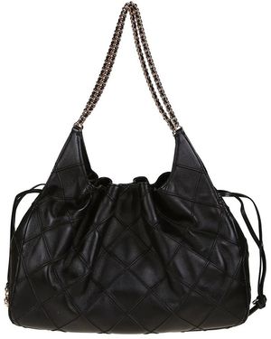 Tory Burch Tassen ,Zwart ,Katoen Large Fleming Tote