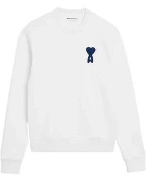 Ami Paris Sweatshirts - Blanco