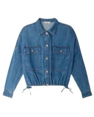 Sessun Jassen ,Blauw ,Denim Vests