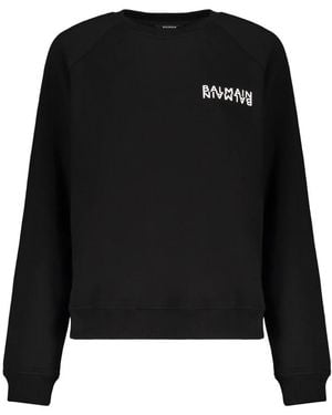Balmain Sweatshirts - Black