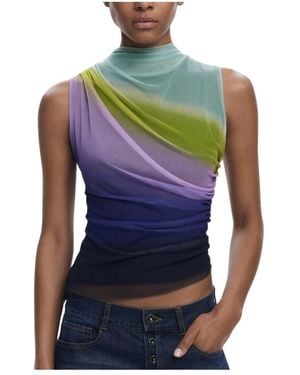 Desigual Sleeveless Tops - Verde