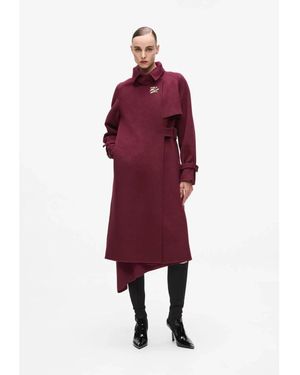 Karl Lagerfeld Trench Coats - Rouge