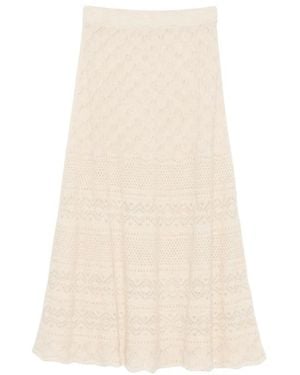 D.exterior Midi Skirts - Natural