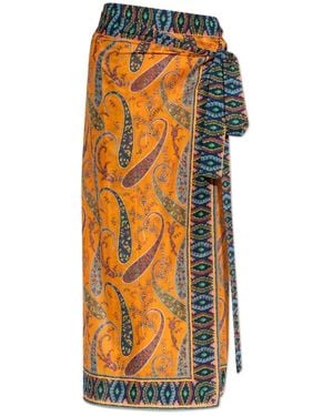 Etro Bedrukte Pareo - Oranje