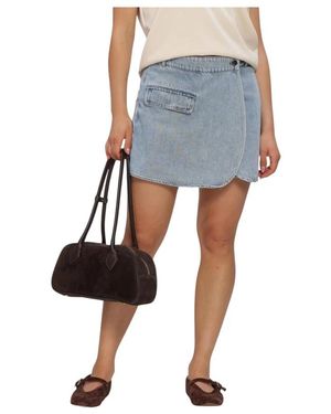 co'couture Asjacc Wickel-Jeans-Rock - Blau