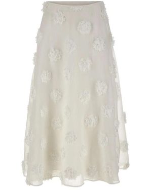 Birgitte Herskind Rokken ,Wit ,Organza William Skirt