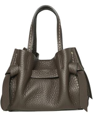 Plinio Visona' Tassen ,Bruin ,Queen Tote Bag - Grijs