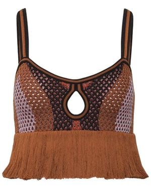 Johanna Ortiz Sleeveless Tops - Brown