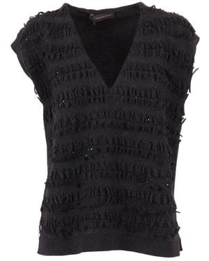 Lorena Antoniazzi Sleeveless Tops - Black