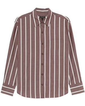 Rag & Bone Overhemden ,Bruin ,Casual Shirts - Paars