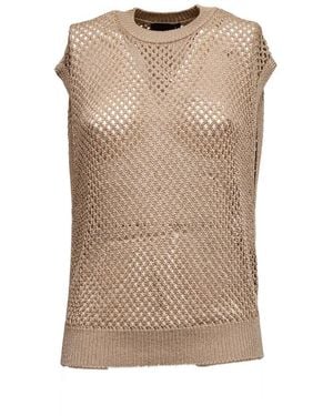 Dondup Round-Neck Knitwear - Marron