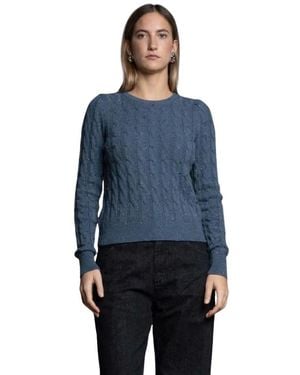 Kaos Gebreide Trui Met Ronde Hals - Blauw