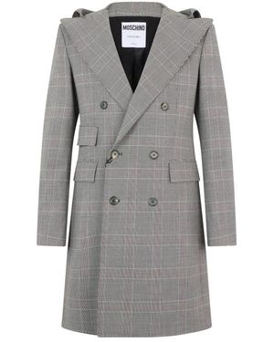 Moschino Double-Breasted Coats - Grigio
