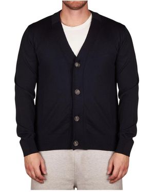 Alpha Studio Merino-Cardigan Mit 4 Knöpfen - Blau