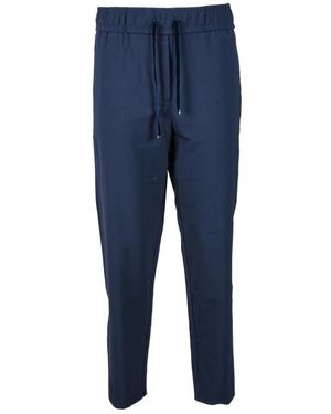 Marella Broeken ,Blauw ,Wol Sportieve Elastische Broek Van Wolmix