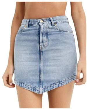 Alexandre Vauthier Asymmetrischer denim-minirock - Blau