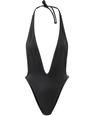 Versace Badmode ,Zwart ,Nylon Lycra One-Piece Zwempak