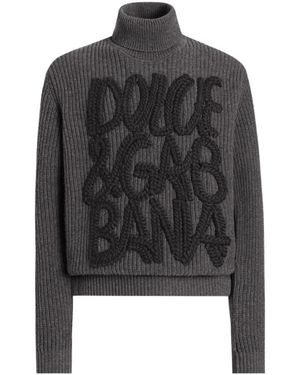 Dolce & Gabbana Bruine Sweaters Voor Mannen - Zwart