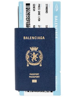 Balenciaga Accessoires ,Blauw ,Leer Kaarthouder