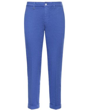 Fay Broeken ,Blauw ,Katoen Slim Fit Broeken