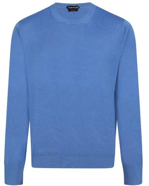 Tom Ford Round-Neck Knitwear - Blue