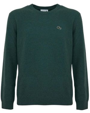 Lacoste Round-Neck Knitwear - Verde
