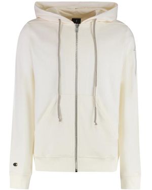 Rick Owens Hoodies & Sweatvesten ,Katoen Jason Full Zip Hoodie - Wit
