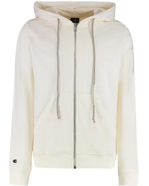 Rick Owens Hoodies & Sweatvesten ,Katoen Jason Full Zip Hoodie - Wit