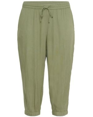 Kaffe Cropped Trousers - Green