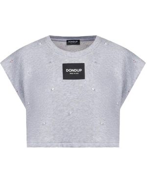 Dondup Tops ,Grijs ,Felpa