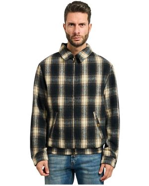 Guess Plaid Wool Jacket - Grün