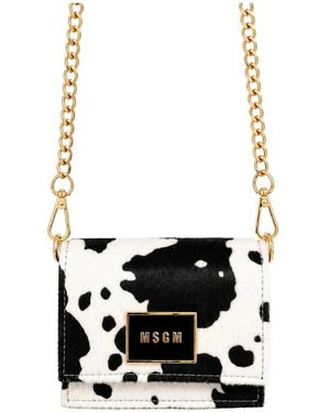 MSGM Tassen ,Veelkleurig ,Micro Crossbody Tas - Zwart
