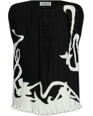 Lanvin Sleeveless Tops - Black