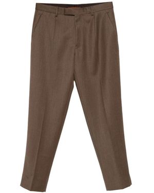 ZEGNA Braune Wollgürtelhose