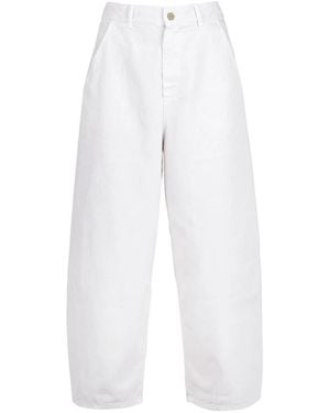 Alysi Wide Trousers - Blanco