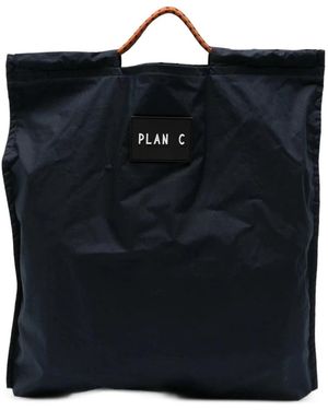 Plan C Logo-Patch Tragetasche Mit Seilgriffen - Blau