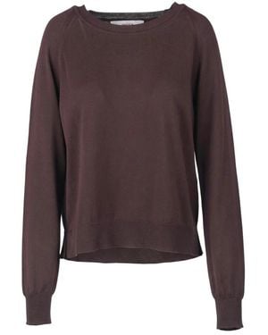 Jucca Round-Neck Knitwear - Brown