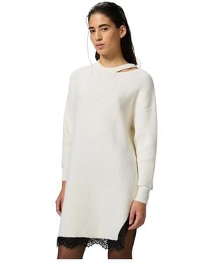 Pinko Knitted Dresses - Blanc