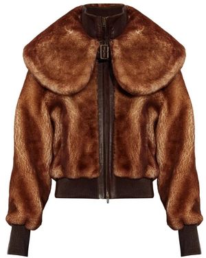 KNWLS Eliza Shearling Jacket - Braun
