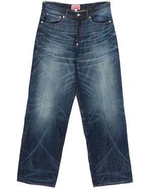 KENZO Straight Jeans - Bleu