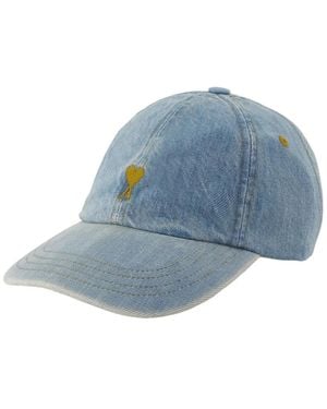 Ami Paris De Coeur Denim Cap - Blau