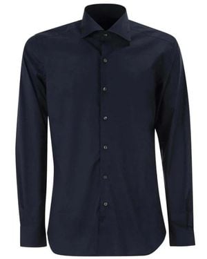 Fay Overhemden ,Blauw ,Katoen Regular Fit Overhemd