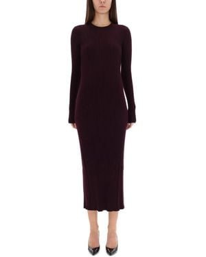 Helmut Lang Midi Dresses - Purple