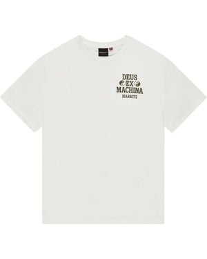 Deus Ex Machina Tops ,Wit ,Katoen Biarritz Ceramic Tee