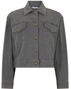 Peserico Denim Jackets - Grey